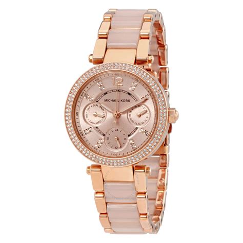 michael kors mk6110|Michael Kors parker rose dial.